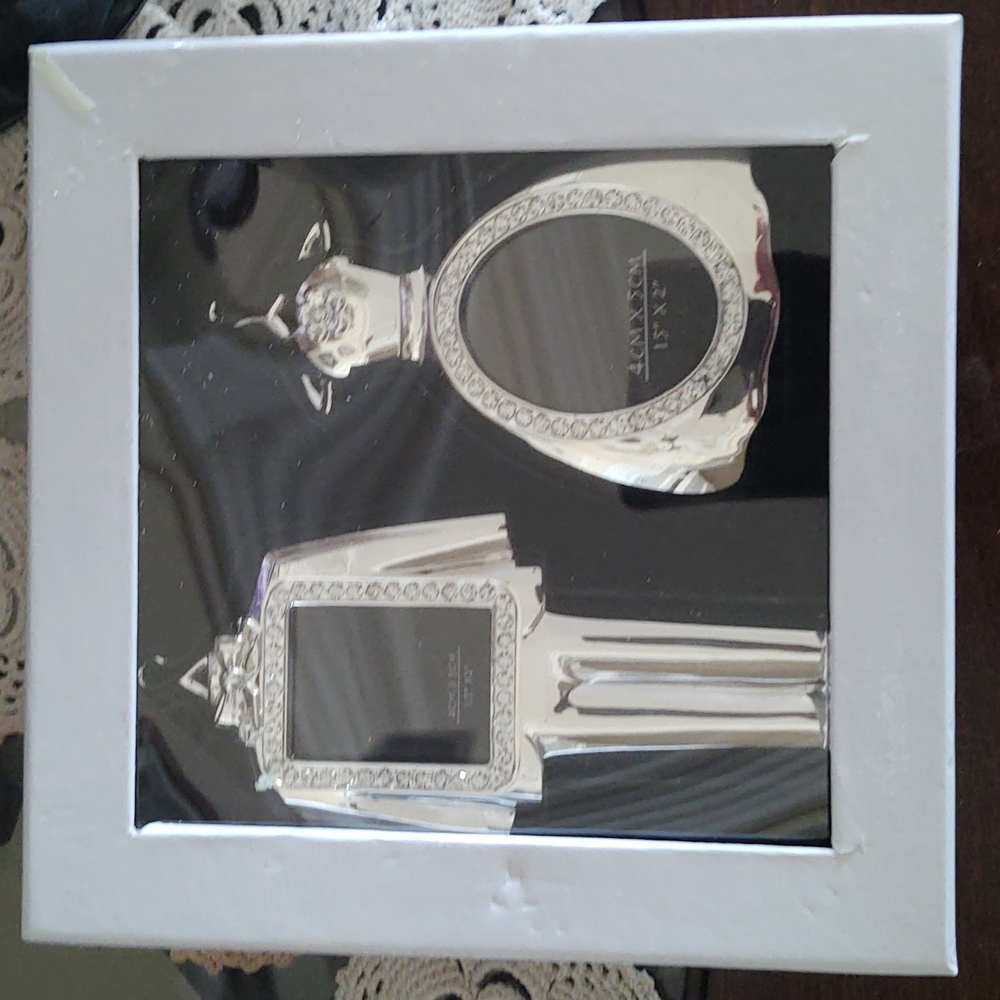 Bride and groom photo frames